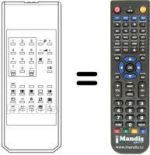 Télécommande équivalente RC 200 TXT