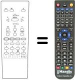 Télécommande équivalente Sinudyne 1713 A