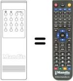 Télécommande équivalente RC 40