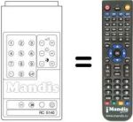 Télécommande équivalente RC 5140