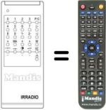 Télécommande équivalente RC 650