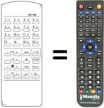 Télécommande équivalente RC 700