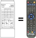 Télécommande équivalente 0761001014