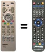 Télécommande équivalente Teleavia 32 LB 125 B5U