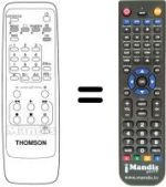 Replacement remote control Thomson T 20 VB 12 A