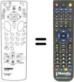 Replacement remote control Thomson DIGITAL 14'