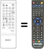 Télécommande équivalente Sony KV-2064 EC