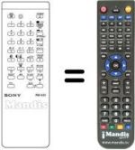 Télécommande équivalente Sony KV-2052 EC