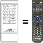 Télécommande équivalente JVC C 1480EK