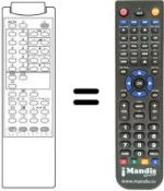 Replacement remote control RM 104 / 45