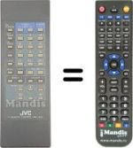 Replacement remote control JVC CS 2180