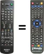 Gleichwertige Fernbedienung Sony KV-25 F1D