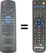 Télécommande équivalente Sharp VC MH60 GM