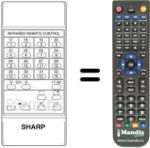 Télécommande équivalente RRMCG 0421 CESA