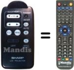 Telecomando equivalente Sharp XV 3400 S