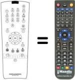 Télécommande équivalente Grundig MONACO 26 LXW 68-9622 DL