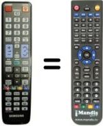 Télécommande équivalente Samsung SYNCMASTER TA 750