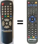 Replacement remote control 10129 C