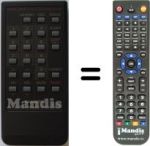 Télécommande équivalente RRMCG 0549 CESA