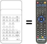 Télécommande équivalente TC 121