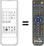 Gleichwertige Fernbedienung TELECOMPUTER OSD