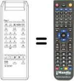 Replacement remote control TELEVIDEO 39