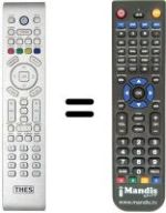 Télécommande équivalente THES TL 4239 BTP