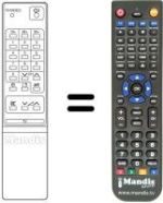 Replacement remote control RFT TV 51-360