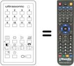 Télécommande équivalente US 12 FACH