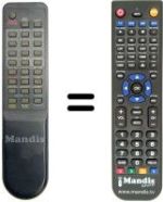 Télécommande équivalente Amstrad VCR 9602