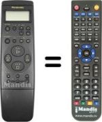 Replacement remote control Panasonic NV-HD610