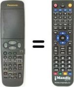 Replacement remote control Panasonic NV-HD628 EG