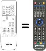 Télécommande équivalente Sanyo VHR-258