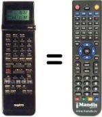 Télécommande équivalente Sanyo VHR-D4800 I