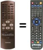 Replacement remote control Toshiba V 720 W