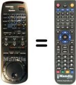 Replacement remote control Toshiba V 813 G