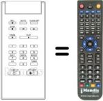 Replacement remote control Thomson VTH 220
