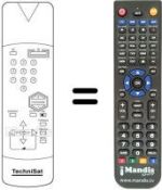 Télécommande équivalente 100 TS 032
