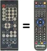 Télécommande équivalente MAJESTIC DVX 189