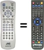 Gleichwertige Fernbedienung JVC HRX V45