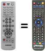 Gleichwertige Fernbedienung Samsung DVD R-123