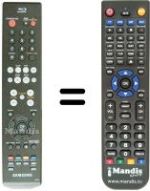 Gleichwertige Fernbedienung Samsung BD P-1400