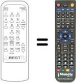 Replacement remote control Fenner F SAT 5P