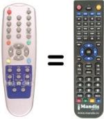Replacement remote control Xcom CDTV 410 DTVA
