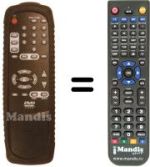 Télécommande équivalente MAJESTIC DVD 200
