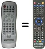 Telecomando equivalente Daewoo DVD 8000 F