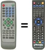 Replacement remote control MARVEL LOUIS DVD JH 363