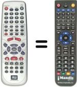 Replacement remote control CDV DVR 102 MS