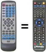 Replacement remote control KEYMAT KE DV 3002