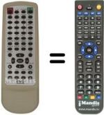 Télécommande équivalente Medion MD 42072
